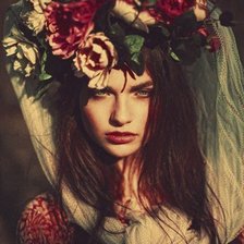 Схема вышивки «Девушка»