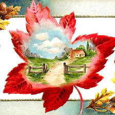 Схема вышивки «осеннее панно»