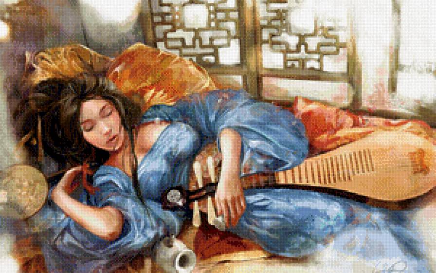 Сон - восток, девушка, азия - предпросмотр