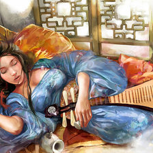 Схема вышивки «Сон»