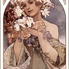 Схема вышивки «Альфонс Муха»