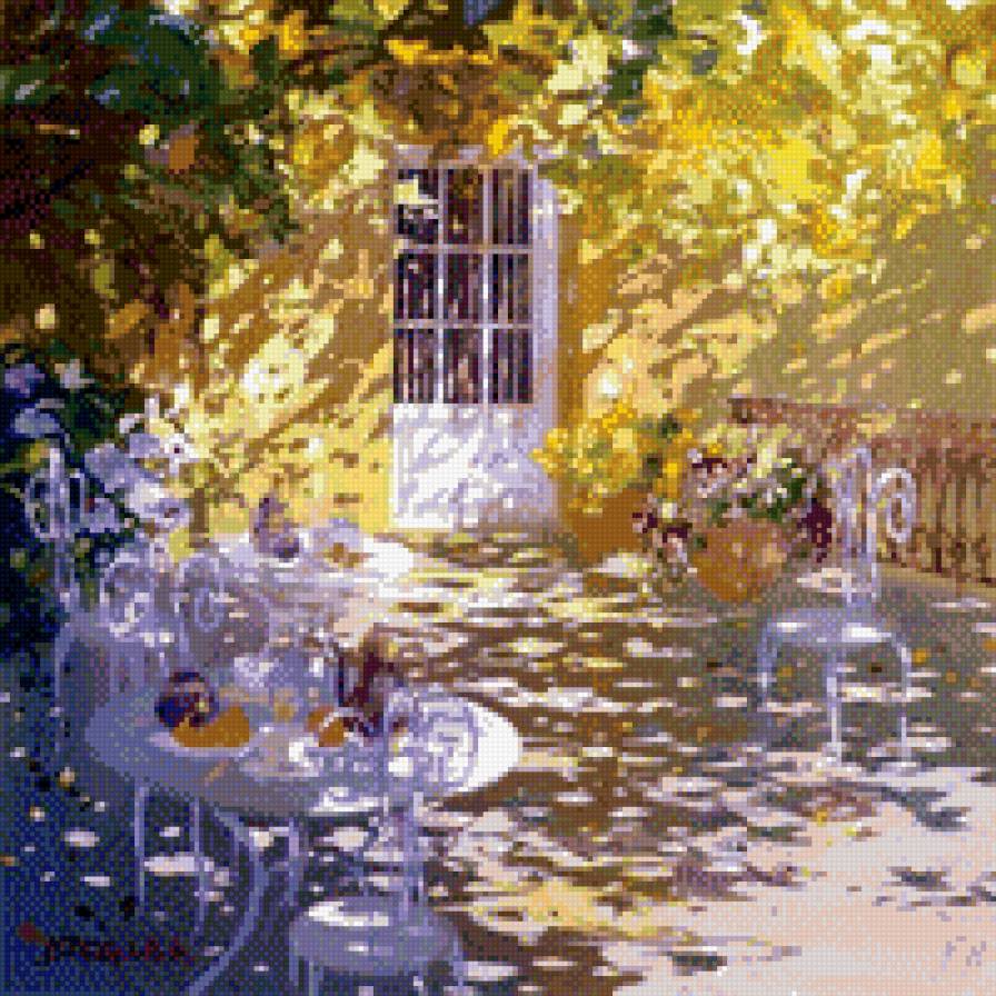 солнечный день - дворик - предпросмотр