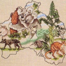 Схема вышивки «Австралия»