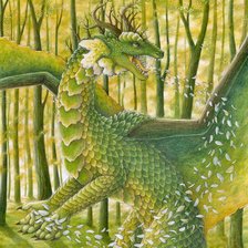 Схема вышивки «Весенний дракон»