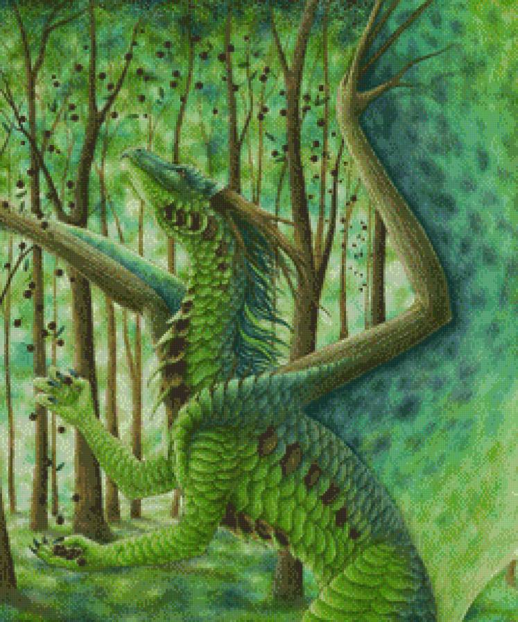 Летний дракон - драконы - предпросмотр