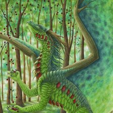 Схема вышивки «Летний дракон»