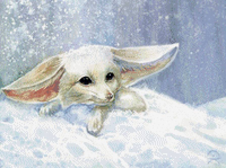 лисичка Фенеки*4 - лисички, лисы, пушистики - предпросмотр