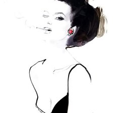 Схема вышивки «Красотка»