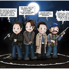 Схема вышивки «Supernatural»