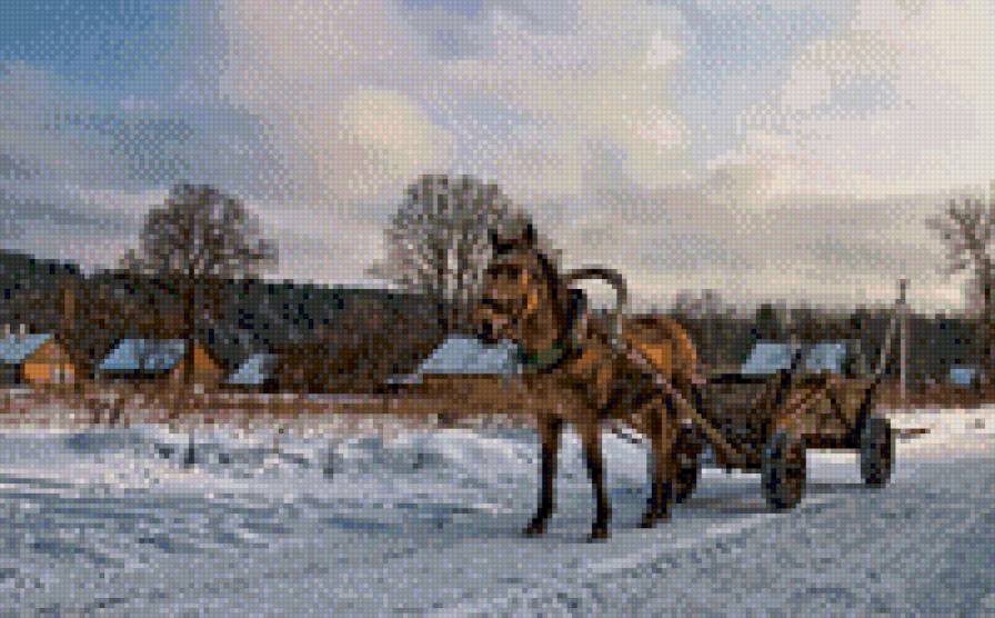 зимушка - пейзаж - предпросмотр