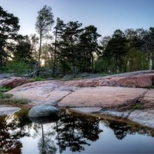 Схема вышивки «пейзаж»