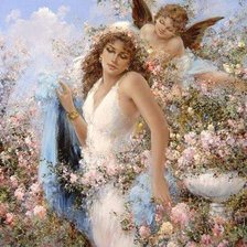 Схема вышивки «Ангел хранитель»