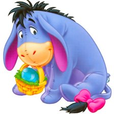 Схема вышивки «Ослик Иа»