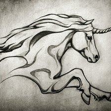 Схема вышивки «Единорог»