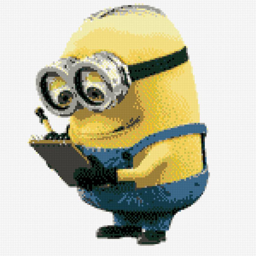 Миньон с блокнотом - гадкий я, миньон - предпросмотр