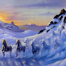 Схема вышивки «Снежный образ»