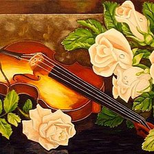 Схема вышивки «Музыка роз»