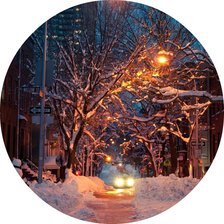 Схема вышивки «зимний вечер»