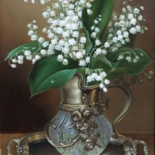 Схема вышивки «ландыши»