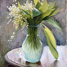 Схема вышивки «ландыши»