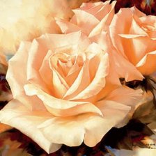 Схема вышивки «розы»