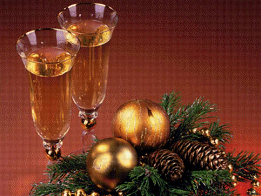 С новым годом - открытка, с новым годом - предпросмотр