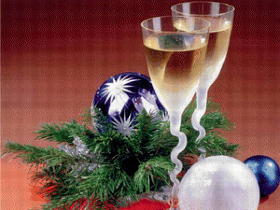 С новым годом - открытка, с новым годом - предпросмотр