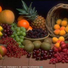 Схема вышивки «Фрукты»