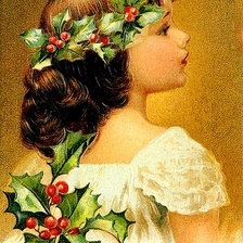 Схема вышивки «старинная открытка»