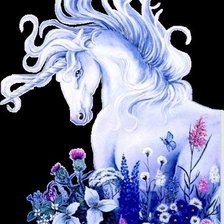 Схема вышивки «Единорог»