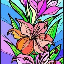 Схема вышивки «цветы»