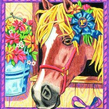 Схема вышивки «лошадка»