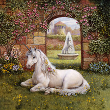 Схема вышивки «Единорог»