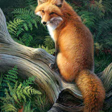 Схема вышивки «рыжая красотка»