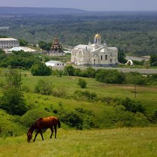 Схема вышивки «Монастырь в Серафимовиче»