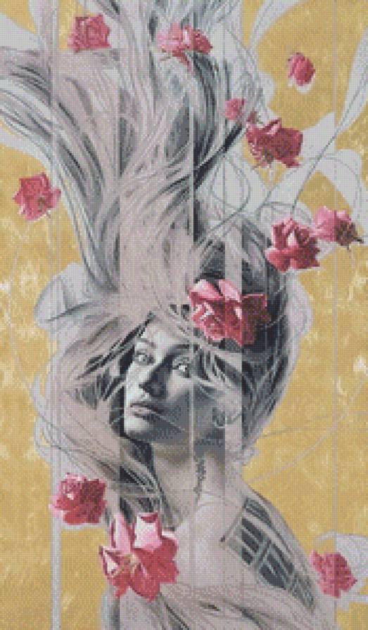 женский образ Мануэля Нуньеса - женский образ, девушка, живопись, люди - предпросмотр