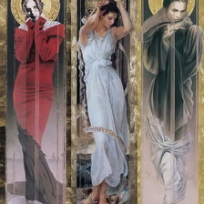 Схема вышивки «женский образ Мануэля Нуньеса»