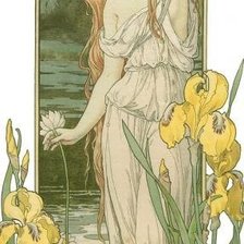 Схема вышивки «Женские образы от Elisabeth Sonrel»