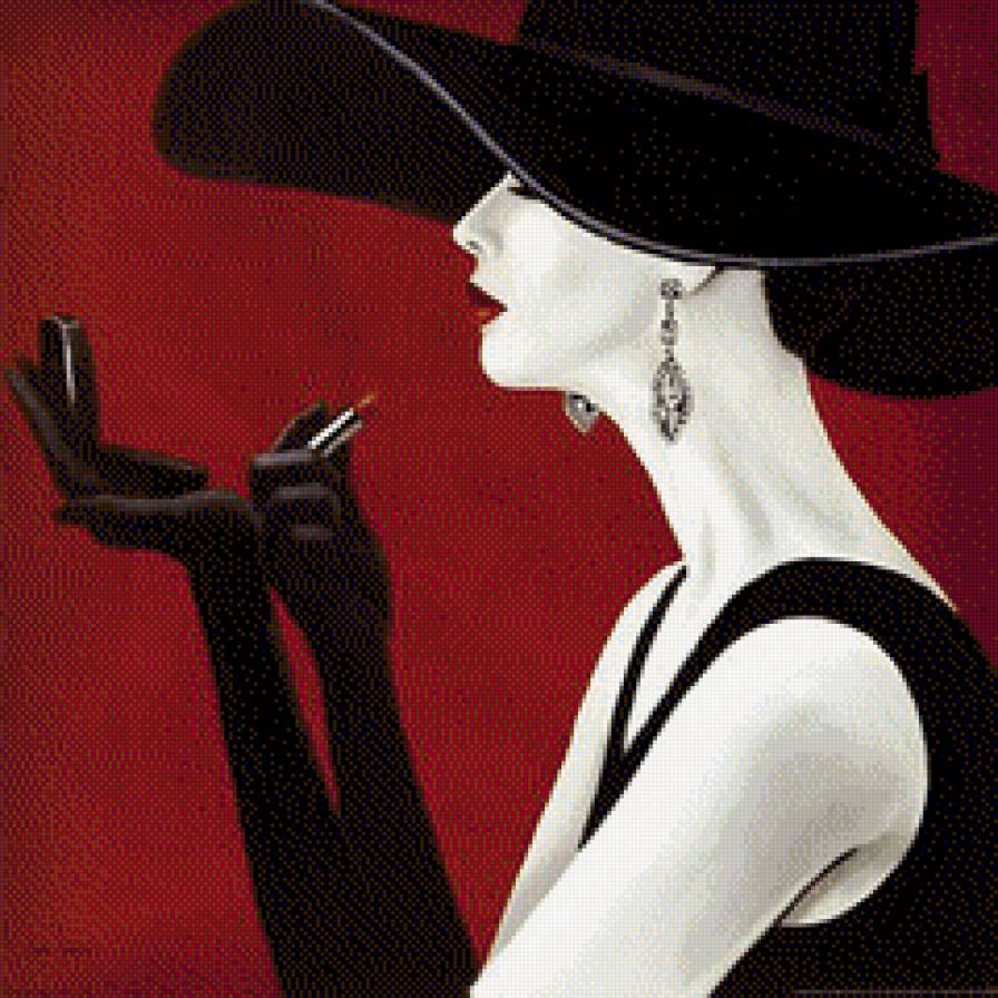 припудрим носик - девушка, люди, гламур, женский образ, шляпка - предпросмотр