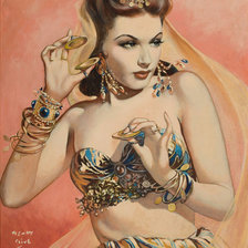 Схема вышивки «восточный танец»