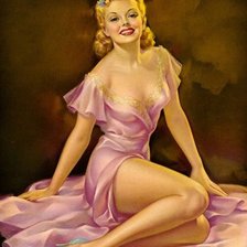 Схема вышивки «девушка»