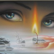 Схема вышивки «взгляд»