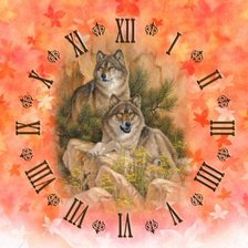 Схема вышивки «Часы»