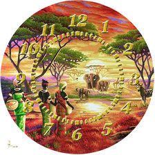 Схема вышивки «Часы»