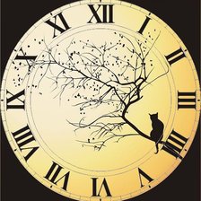 Схема вышивки «Часы»