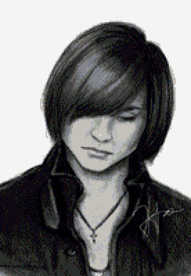 Миша Пунтов - монохром, рисунок, певец, герои, музыкальная группа - предпросмотр