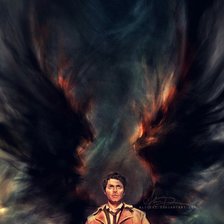 Схема вышивки «Ангел Кастиэль»