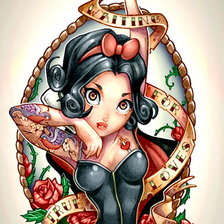 Схема вышивки «жди поцелуя истинной любви»