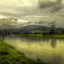 Схема вышивки «река»