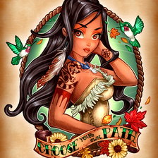 Схема вышивки «выбирай свой собственный путь»